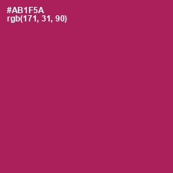 #AB1F5A - Jazzberry Jam Color Image