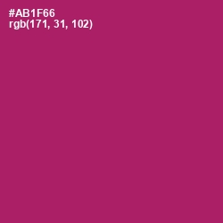 #AB1F66 - Lipstick Color Image
