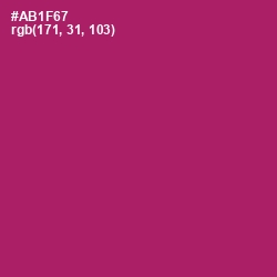 #AB1F67 - Lipstick Color Image