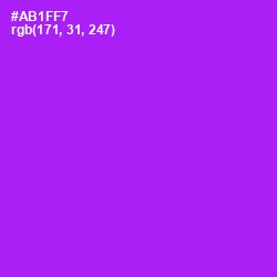 #AB1FF7 - Electric Violet Color Image