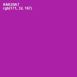 #AB20A7 - Violet Eggplant Color Image