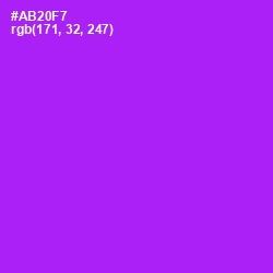 #AB20F7 - Electric Violet Color Image