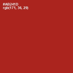 #AB241D - Tabasco Color Image