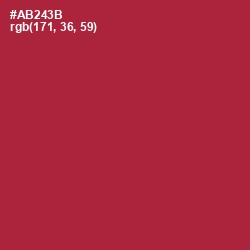 #AB243B - Well Read Color Image