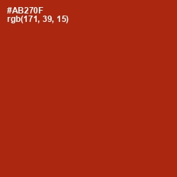 #AB270F - Tabasco Color Image