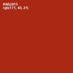 #AB2815 - Tabasco Color Image