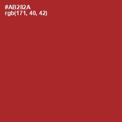 #AB282A - Mexican Red Color Image