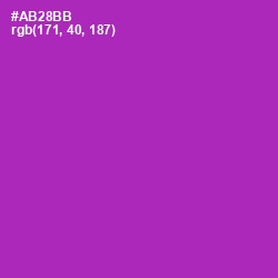 #AB28BB - Violet Eggplant Color Image