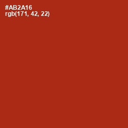 #AB2A16 - Tabasco Color Image