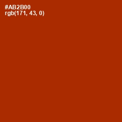 #AB2B00 - Tabasco Color Image