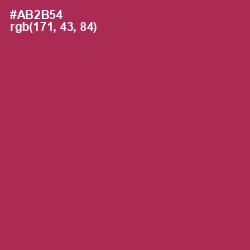 #AB2B54 - Night Shadz Color Image