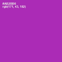 #AB2BB6 - Violet Eggplant Color Image