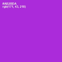 #AB2BDA - Electric Violet Color Image