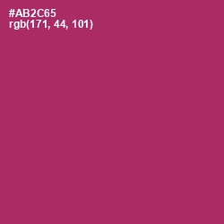 #AB2C65 - Hibiscus Color Image