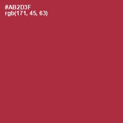 #AB2D3F - Well Read Color Image