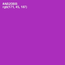 #AB2DBB - Violet Eggplant Color Image