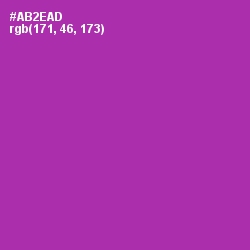 #AB2EAD - Violet Eggplant Color Image