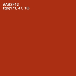 #AB2F12 - Tabasco Color Image