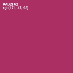 #AB2F62 - Hibiscus Color Image