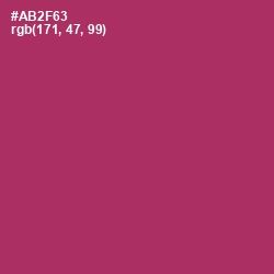 #AB2F63 - Hibiscus Color Image