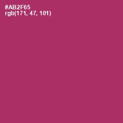 #AB2F65 - Hibiscus Color Image