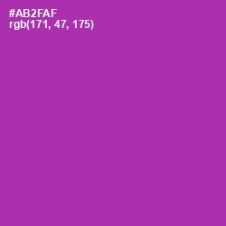 #AB2FAF - Violet Eggplant Color Image