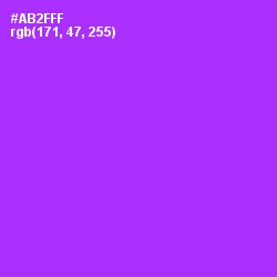 #AB2FFF - Electric Violet Color Image