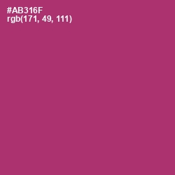 #AB316F - Rouge Color Image