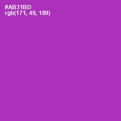 #AB31BD - Violet Eggplant Color Image