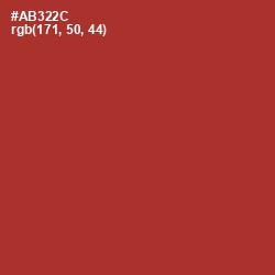 #AB322C - Tall Poppy Color Image