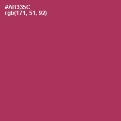 #AB335C - Night Shadz Color Image