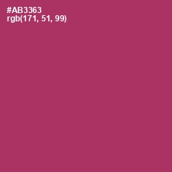 #AB3363 - Rouge Color Image