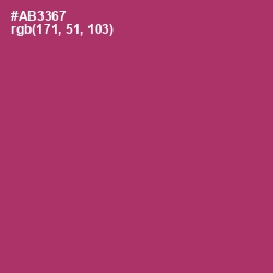 #AB3367 - Rouge Color Image