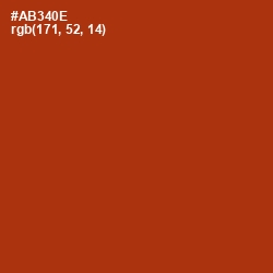 #AB340E - Tabasco Color Image