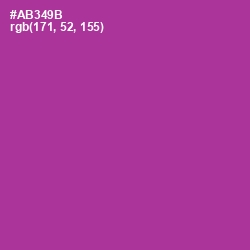 #AB349B - Medium Red Violet Color Image