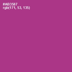 #AB3587 - Medium Red Violet Color Image