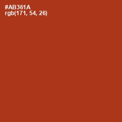 #AB361A - Tabasco Color Image