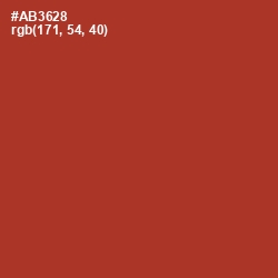 #AB3628 - Roof Terracotta Color Image