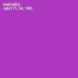 #AB38BD - Violet Eggplant Color Image