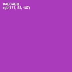 #AB3ABB - Violet Eggplant Color Image