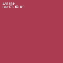 #AB3B51 - Night Shadz Color Image