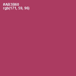 #AB3B60 - Rouge Color Image