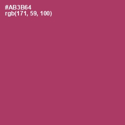 #AB3B64 - Rouge Color Image