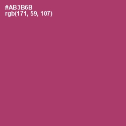 #AB3B6B - Rouge Color Image