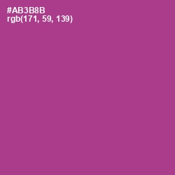 #AB3B8B - Medium Red Violet Color Image