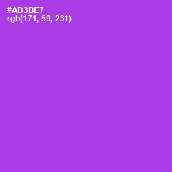 #AB3BE7 - Electric Violet Color Image