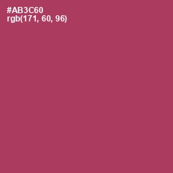 #AB3C60 - Rouge Color Image