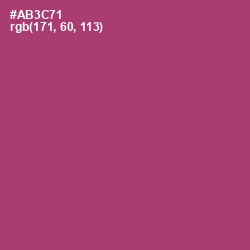 #AB3C71 - Royal Heath Color Image