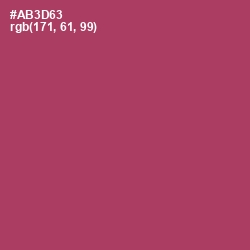 #AB3D63 - Rouge Color Image