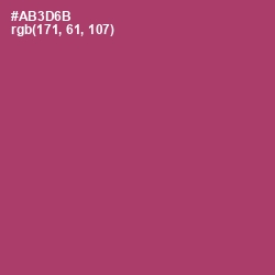 #AB3D6B - Rouge Color Image